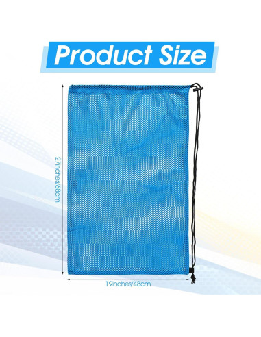 2 Bolsas de Malla KFHENSOMR 48x68 cm para Buceo y Natación