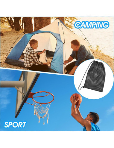 2 Bolsas de Malla KFHENSOMR 48x68 cm para Buceo y Natación