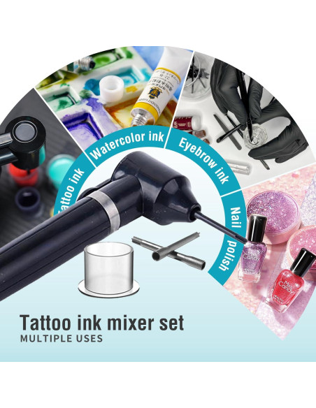 Máquina Mezcladora de Tinta Yugui con 100 Palitos y Copas