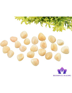 Juego de Piedras Tumbled Amarillas 22 Piezas Aventurina 2