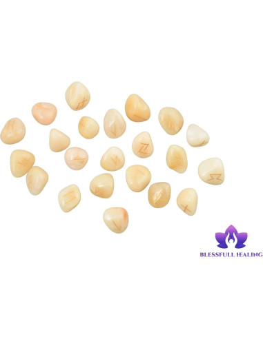 Juego de Piedras Tumbled Amarillas 22 Piezas Aventurina