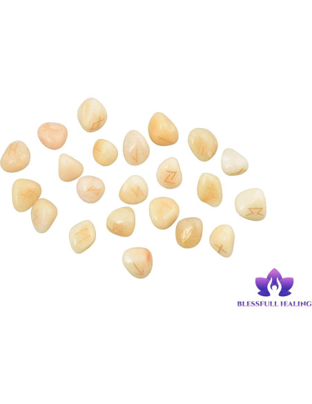 Juego de Piedras Tumbled Amarillas 22 Piezas Aventurina