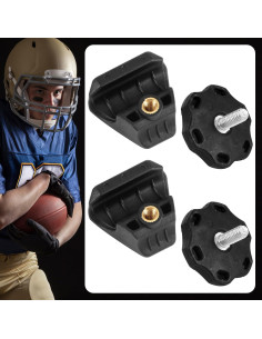 Clips de Casco de Fútbol PEUTIER 2 Piezas Visera Accesorios 2