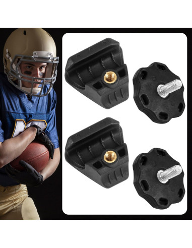 Clips de Casco de Fútbol PEUTIER 2 Piezas Visera Accesorios