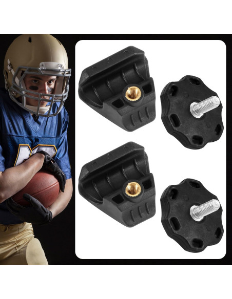 Clips de Casco de Fútbol PEUTIER 2 Piezas Visera Accesorios