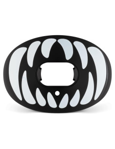 Protector Bucal de Fútbol Battle Sports Predator Oxygen - Negro/Blanco