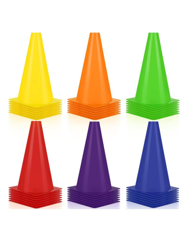 Conos de Tráfico Hoteam 30 Piezas 22.86 cm Multicolor