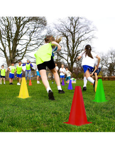 Conos de Tráfico Hoteam 30 Piezas 22.86 cm Multicolor