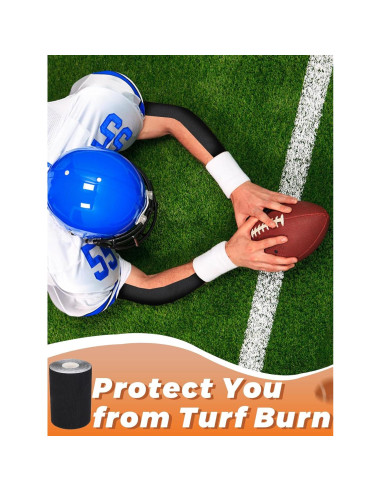 Cinta Atlética Autoadhesiva Biggun Negra 10m - 2 Rollos