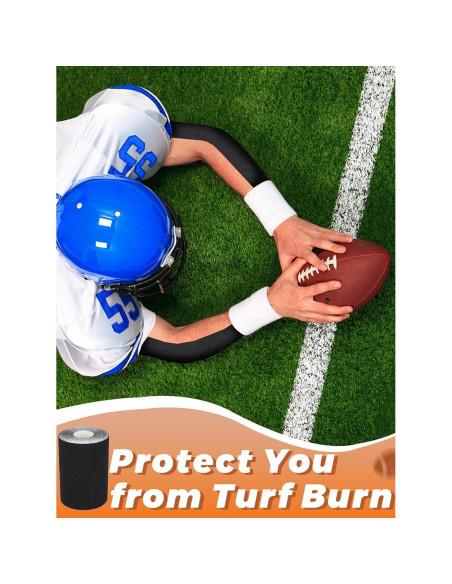 Cinta Atlética Autoadhesiva Biggun Negra 10m - 2 Rollos