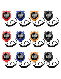 Cronómetros Digitales Multifuncionales TOODOO - 12 Piezas