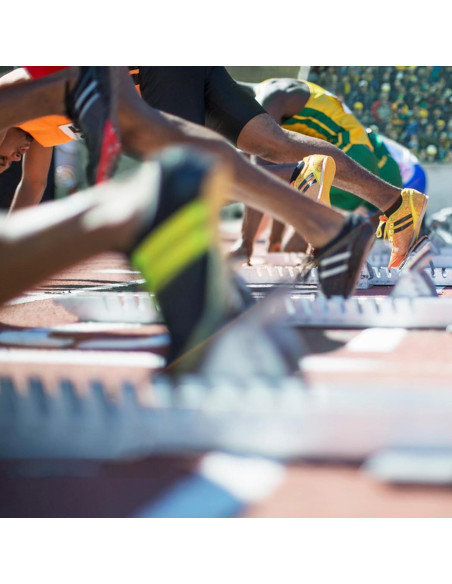 Bloques de Salida Vaolvpant 63.5 cm Ajustables para Atletismo