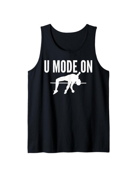 Camiseta sin mangas para hombres High Jump salto con pértiga