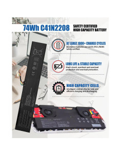 Batería de Reemplazo ASUS ROG Ally C41N2208 74Wh Li-ion 2