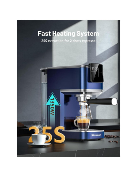 Máquina de Espresso RELEXNOW JH-C5210 20 Bar con Espumador