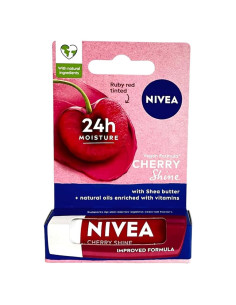 Bálsamo Labial Nivea Cherry Shine 4.8g - Hidratación Duradera