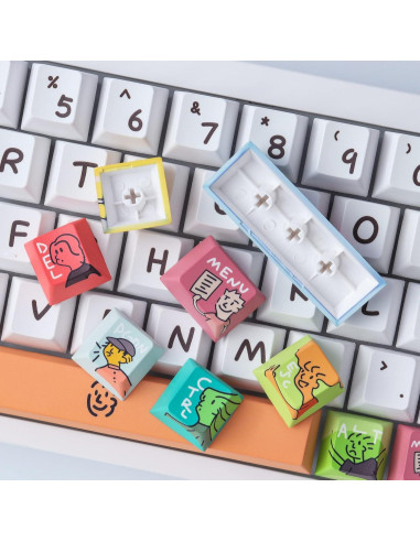 Teclas Personalizadas PBT Wunzkii Anime Cherry 134 Teclas