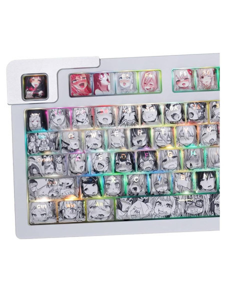 Juego de Teclas PBT Gliging 108 Teclas Anime para Teclado Mecánico