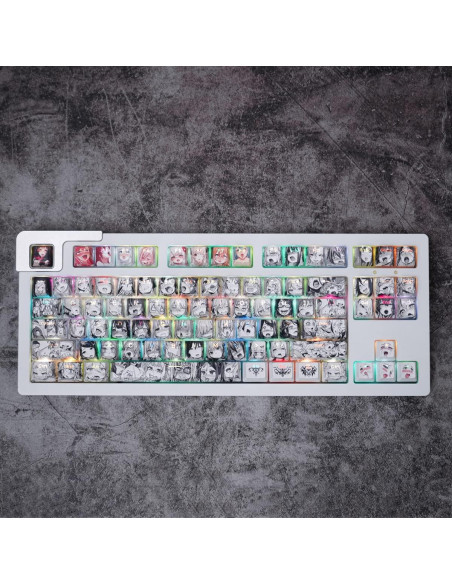 Juego de Teclas PBT Gliging 108 Teclas Anime para Teclado Mecánico