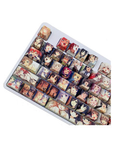 Juego de Teclas PBT 108 Hokeyio Cristalinas para Teclado Mecánico