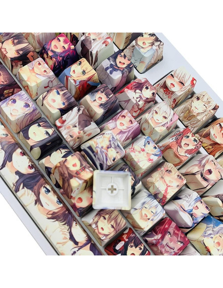 Juego de Teclas PBT 108 Hokeyio Cristalinas para Teclado Mecánico