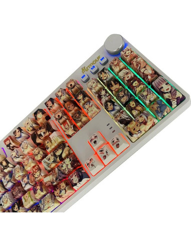 Juego de Teclas PBT 108 Hokeyio Cristalinas para Teclado Mecánico