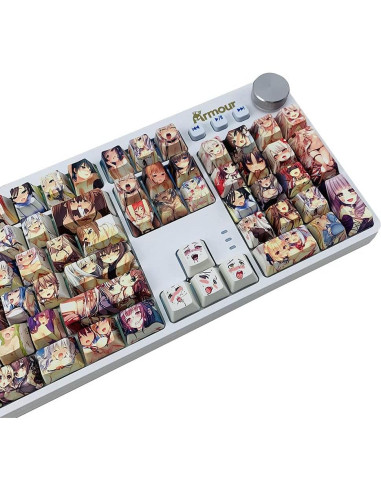 Juego de Teclas PBT 108 Hokeyio Cristalinas para Teclado Mecánico