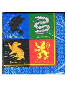 Servilletas de Fiesta Harry Potter - Casa de Hogwarts - 16 Pzas