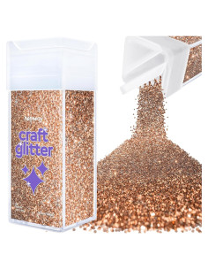Glitter Fino Hemway Marrón Bronce 130g para Manualidades