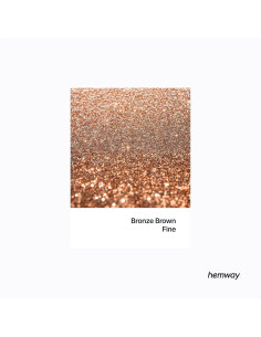 Glitter Fino Hemway Marrón Bronce 130g para Manualidades 2
