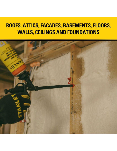 Spray Foam Aislante STANLEY F 990P 765.43 g - 24 Paquete