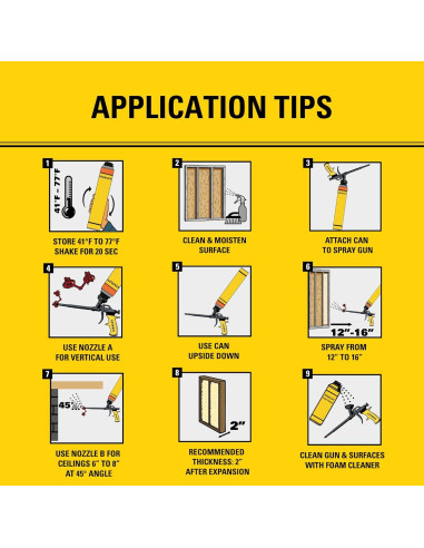 Spray Foam Aislante STANLEY F 990P 765.43 g - 24 Paquete
