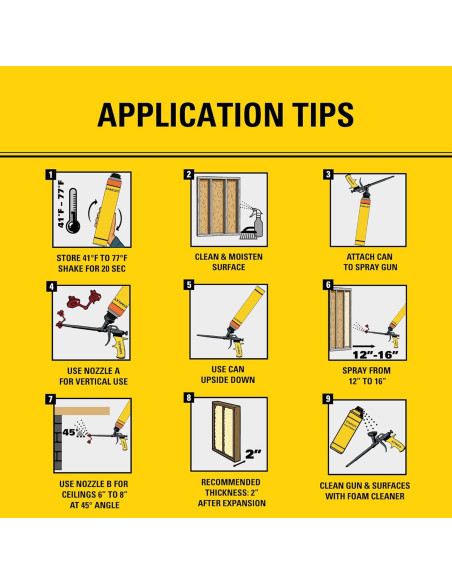 Spray Foam Aislante STANLEY F 990P 765.43 g - 24 Paquete