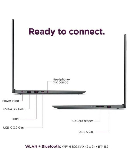 Laptop Lenovo IdeaPad 15.6" Intel Celeron 12GB RAM 640GB SSD