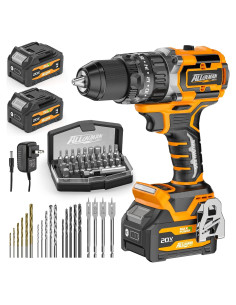 Taladro de Percusión Inalámbrico Alloyman 20V, 70.5 Nm, 2 Baterías