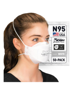 Máscara N95 BNX Certificada NIOSH - Paquete de 50 Unidades