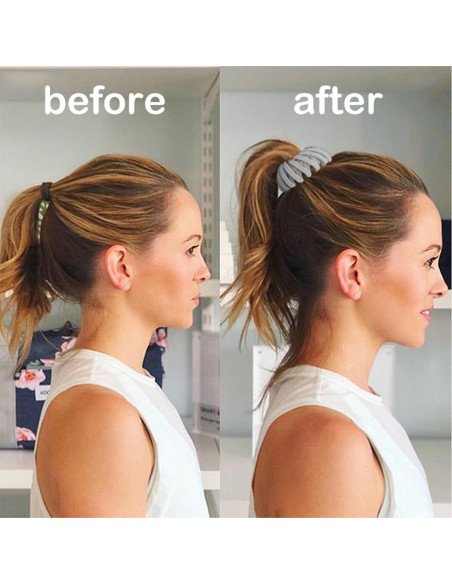 Clip Mágico para Cabello Sizobi, Paquete de 4 Clips de Terciopelo