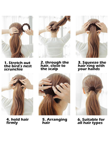 Clip Mágico para Cabello Sizobi, Paquete de 4 Clips de Terciopelo