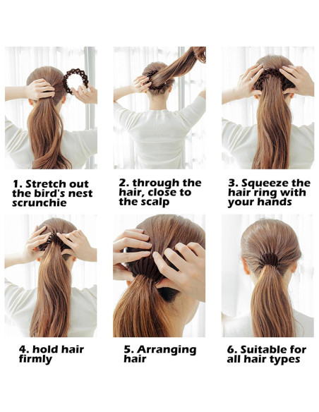 Clip Mágico para Cabello Sizobi, Paquete de 4 Clips de Terciopelo