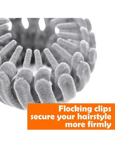 Clip Mágico para Cabello Sizobi, Paquete de 4 Clips de Terciopelo