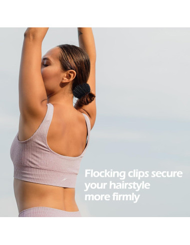 Clip Mágico para Cabello Sizobi, Paquete de 4 Clips de Terciopelo