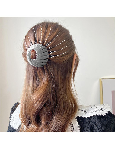 Clip Mágico para Cabello Sizobi, Paquete de 4 Clips de Terciopelo