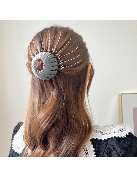 Clip Mágico para Cabello Sizobi, Paquete de 4 Clips de Terciopelo