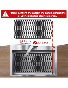 Alfombrilla de Silicona para Fregadero Bestjing 72x36 cm Negra 2