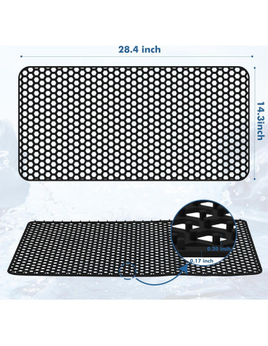 Alfombrilla de Silicona para Fregadero Bestjing 72x36 cm Negra