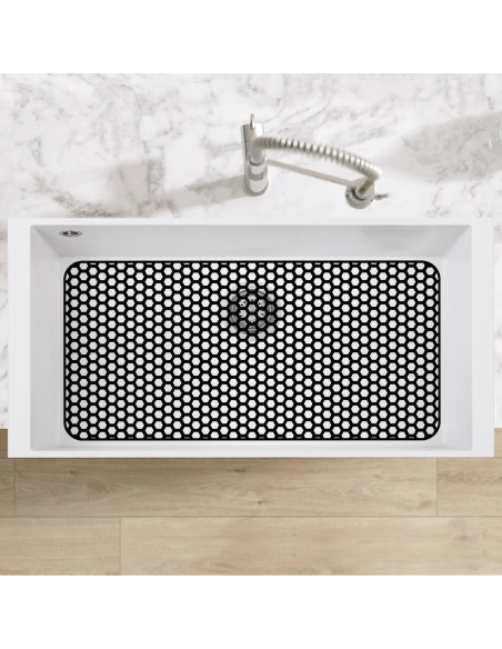 Alfombrilla de Silicona para Fregadero Bestjing 72x36 cm Negra