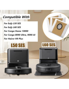 Paquete de 10 bolsas de polvo 2.5L Hoxxu para Eufy L50 L60 2