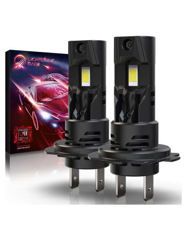 Bombillas LED H7 LIGHTENING DARK 6500K 600% Brillo (Paquete de 2)