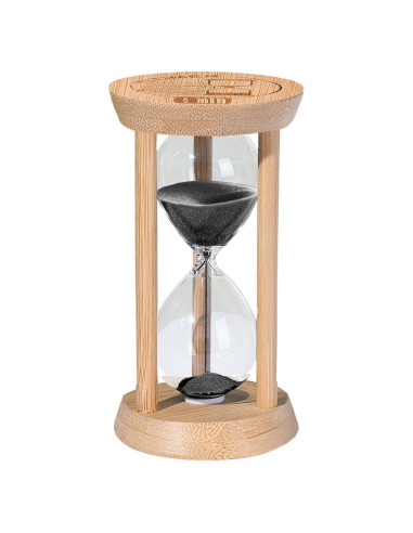 Reloj de Arena de Madera YLTIMER 5 Minutos Negro para Meditación