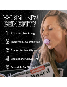 JawzrPro Ejercitador de Mandíbula Damas 2 Tonificador Facial 2